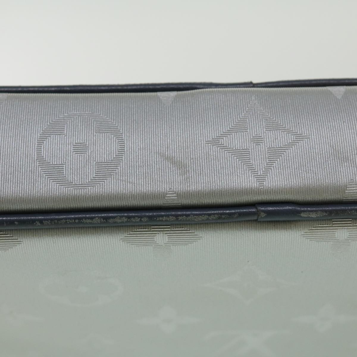 LOUIS VUITTON Monogram satellite alpha Clutch Bag Silver M44171 LV 32344A