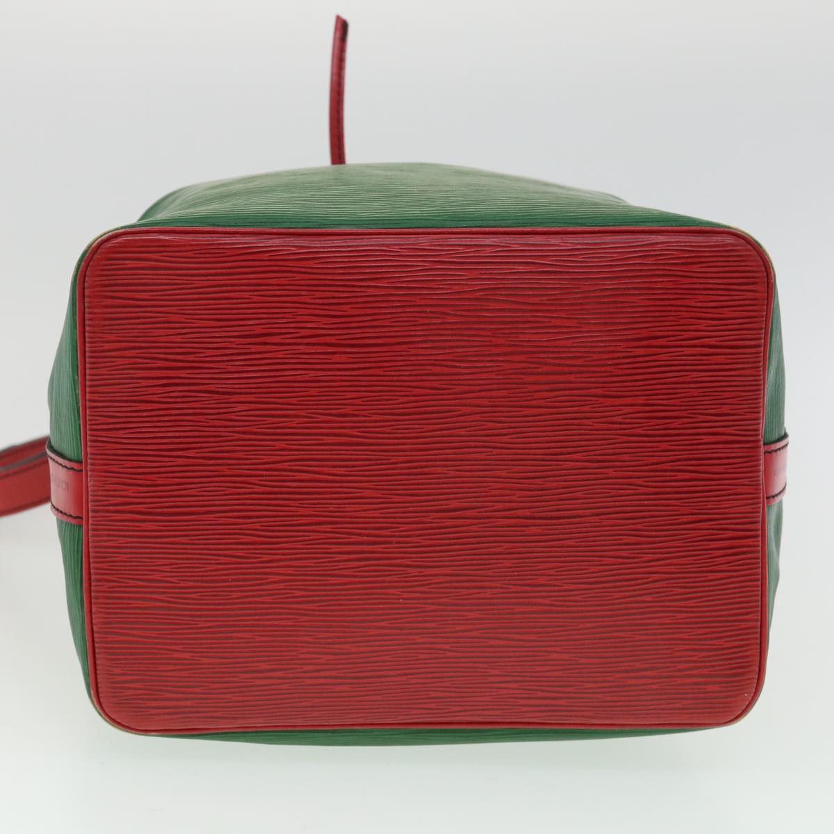 LOUIS VUITTON Epi Petit Noe Bicolor Shoulder Bag Green Red M44147 LV 32346