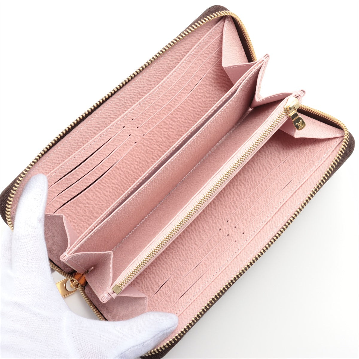 Louis Vuitton Monogram  Wallet M41894 Rose Valerie Round Zip Wallet