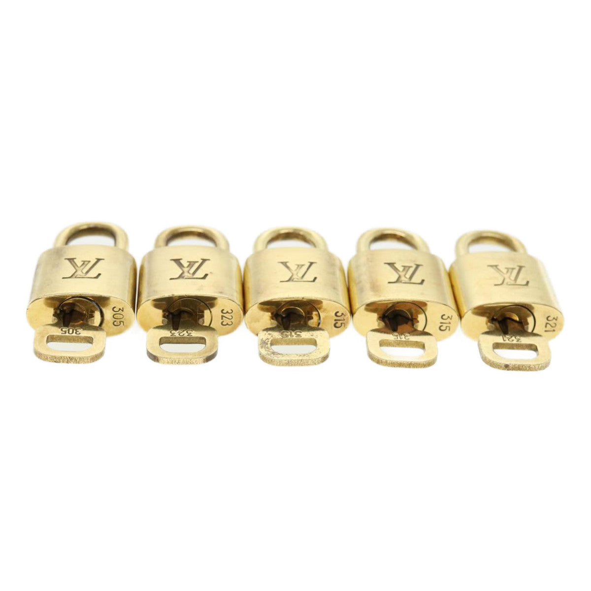 LOUIS VUITTON Padlock 10set Padlock Gold Tone LV 32412