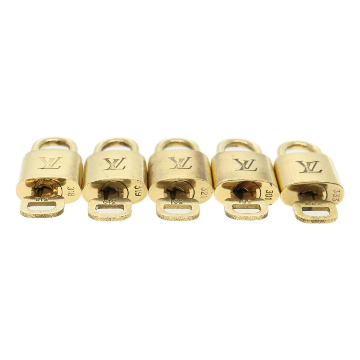 LOUIS VUITTON Padlock 10set Gold Tone LV 32415