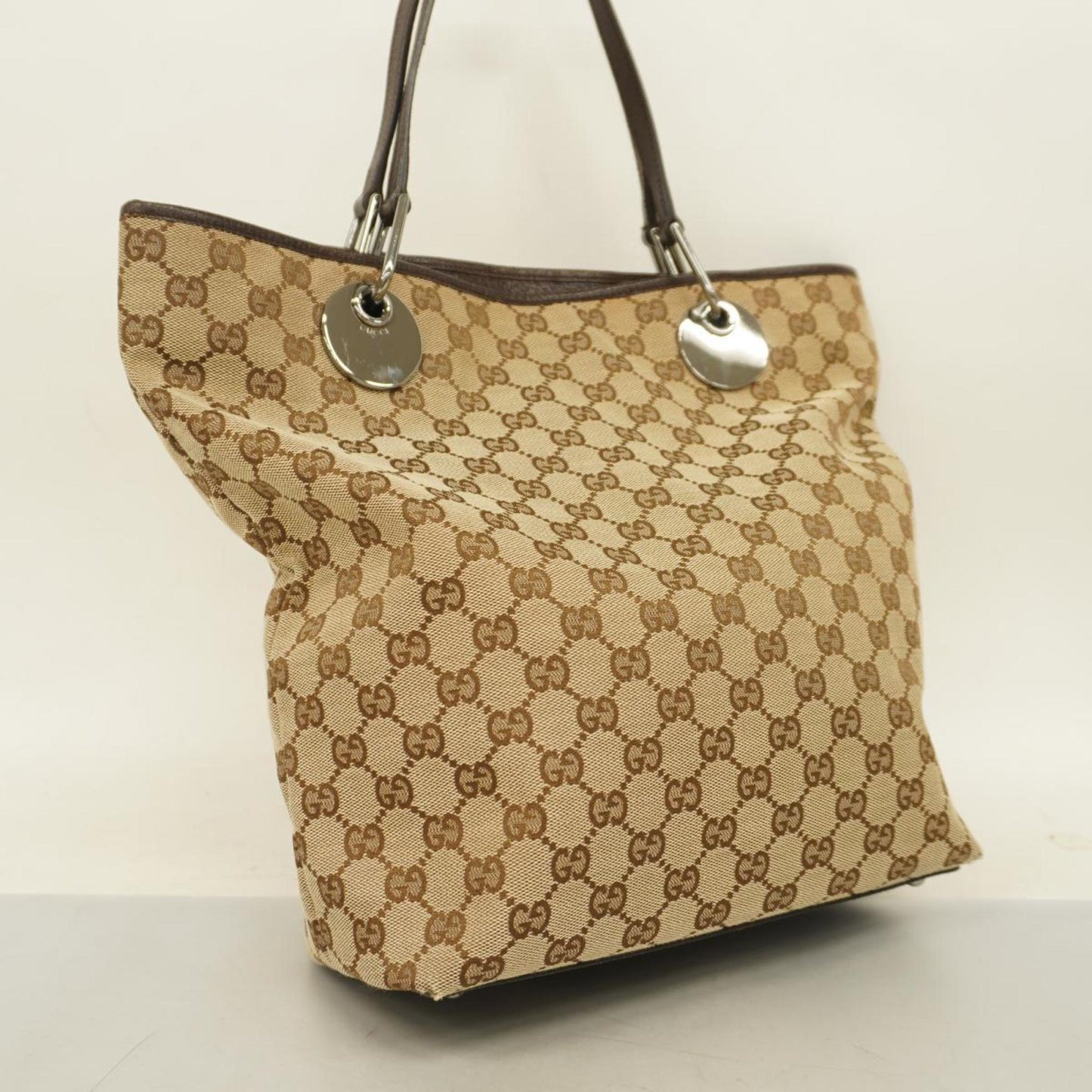 Gucci Gg Canvas  Canvas Tote Bag