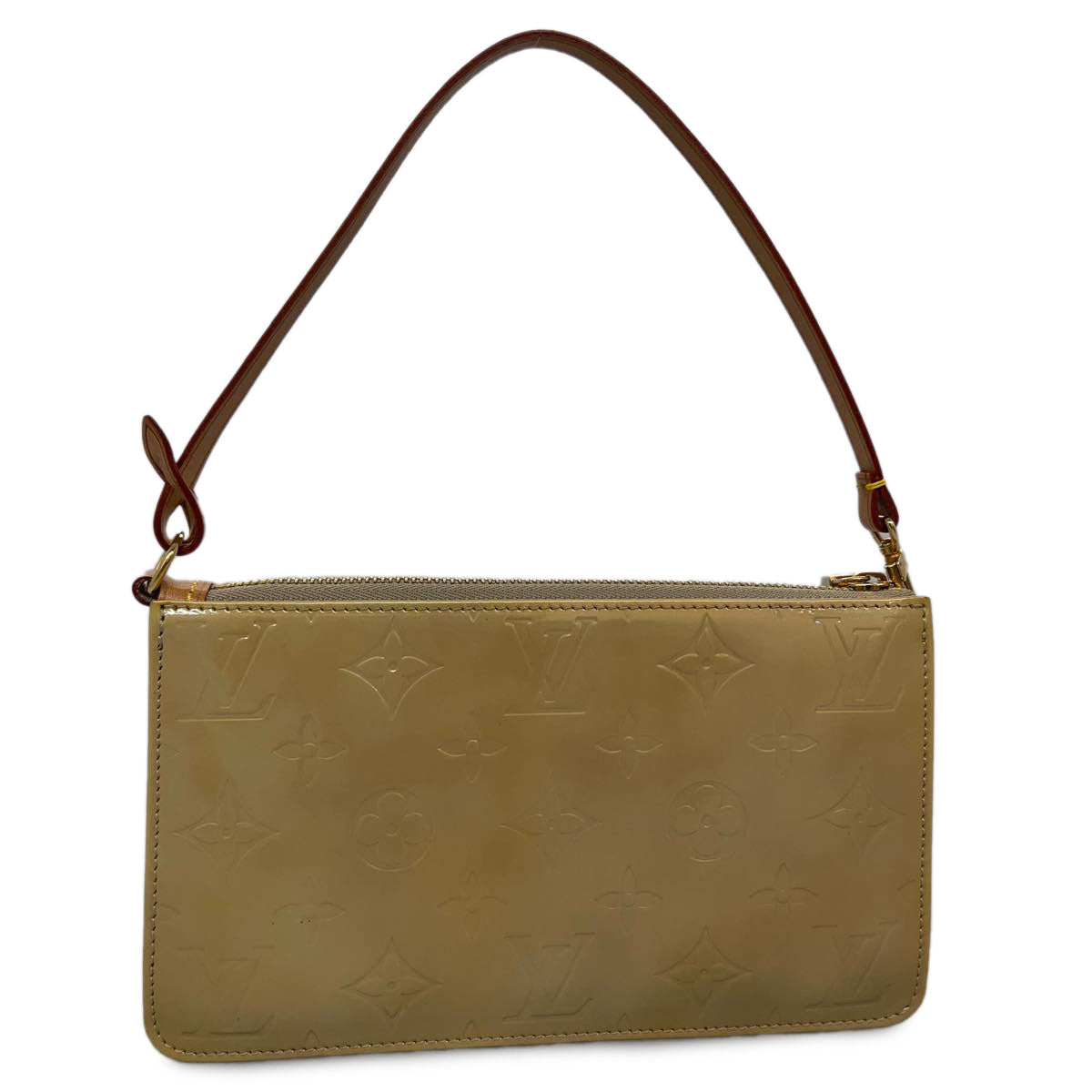 LOUIS VUITTON Monogram Vernis Lexington AccessoryPouch Beige M91010 32582
