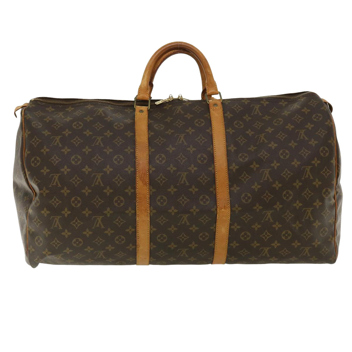 LOUIS VUITTON Monogram Keepall 60 Boston Bag M41422 LV 32681