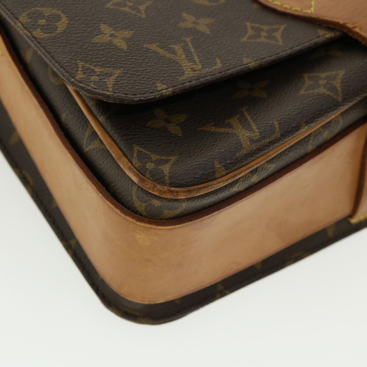 LOUIS VUITTON Monogram Cartouchiere GM Shoulder Bag M51252 LV 32723