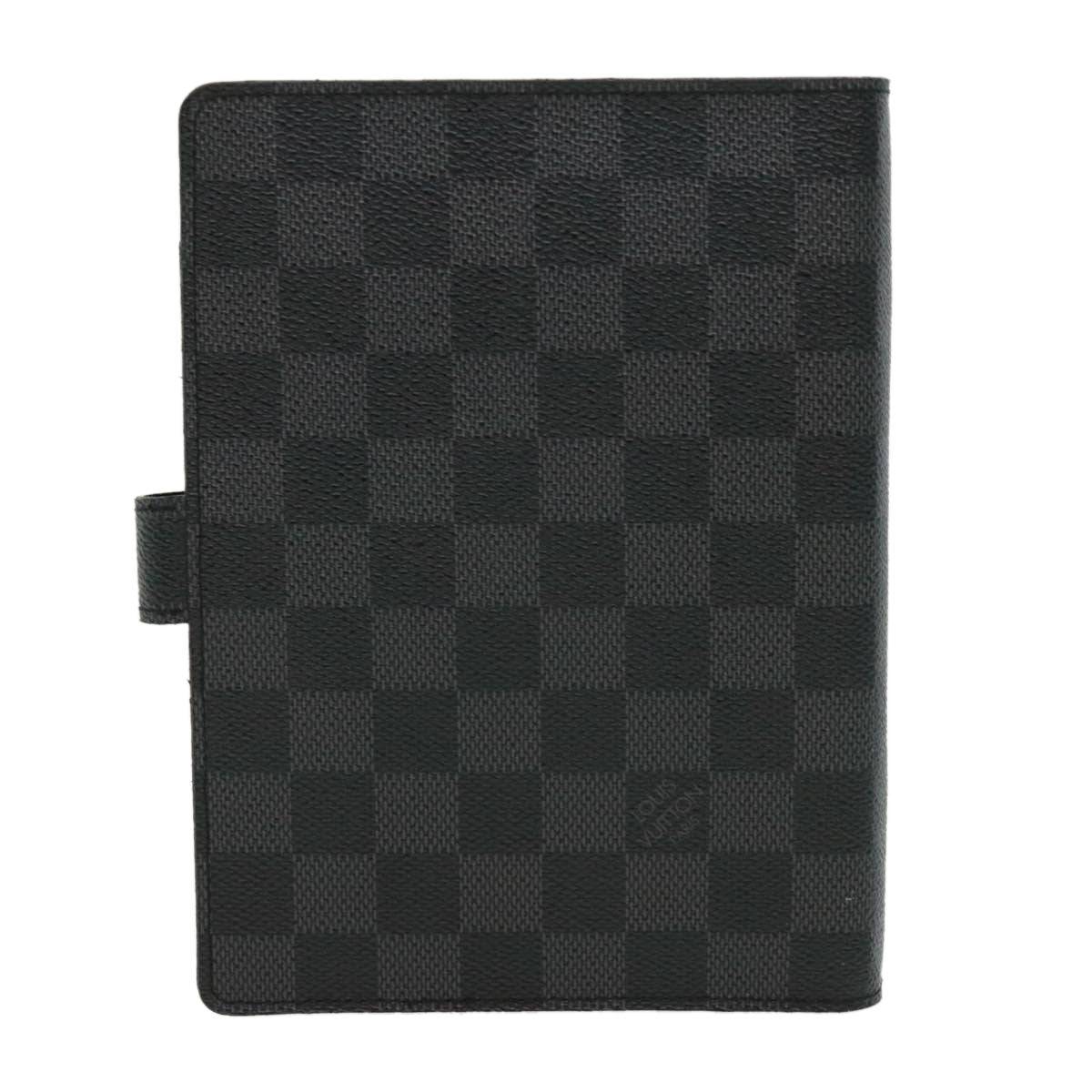 LOUIS VUITTON Damier Graphite Agenda MM Day Planner Cover R20242 LV 32756