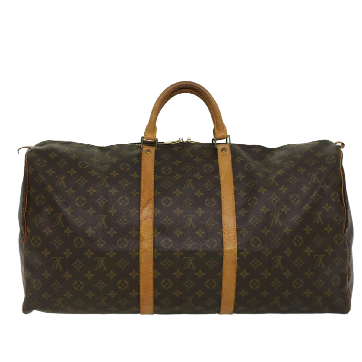 LOUIS VUITTON Monogram Keepall 60 Boston Bag M41422 LV 32955