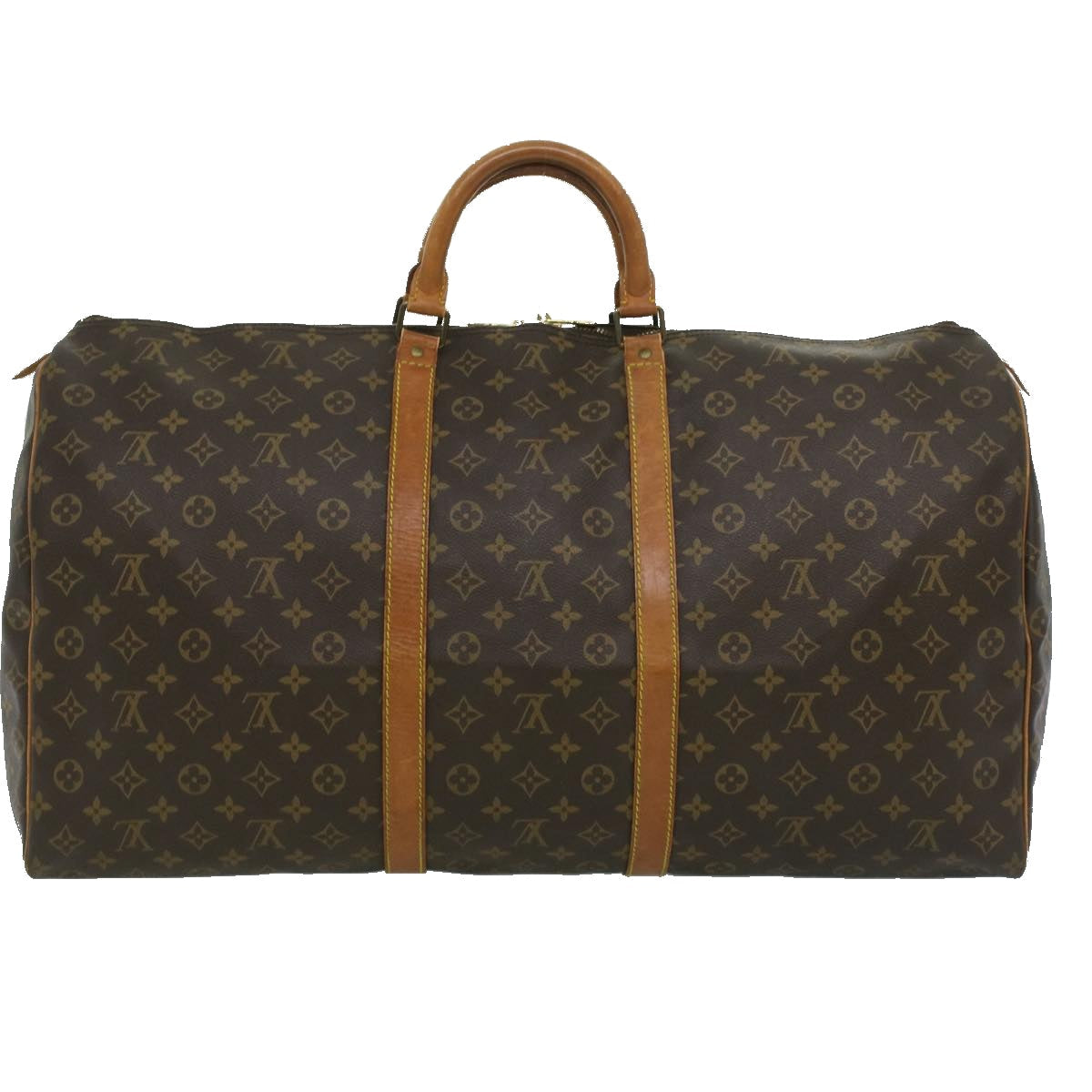 LOUIS VUITTON Monogram Keepall 60 Boston Bag M41422 LV 32958