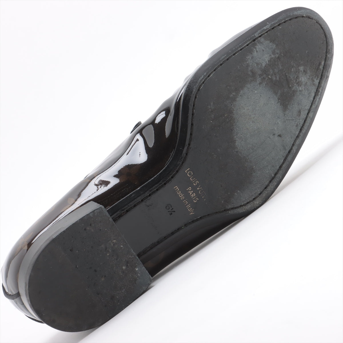 Louis Vuitton LV Vandom Line 18 Years Patentless Dress Shoes 6 1/2 Men Black  Brown DI0198 Monogram