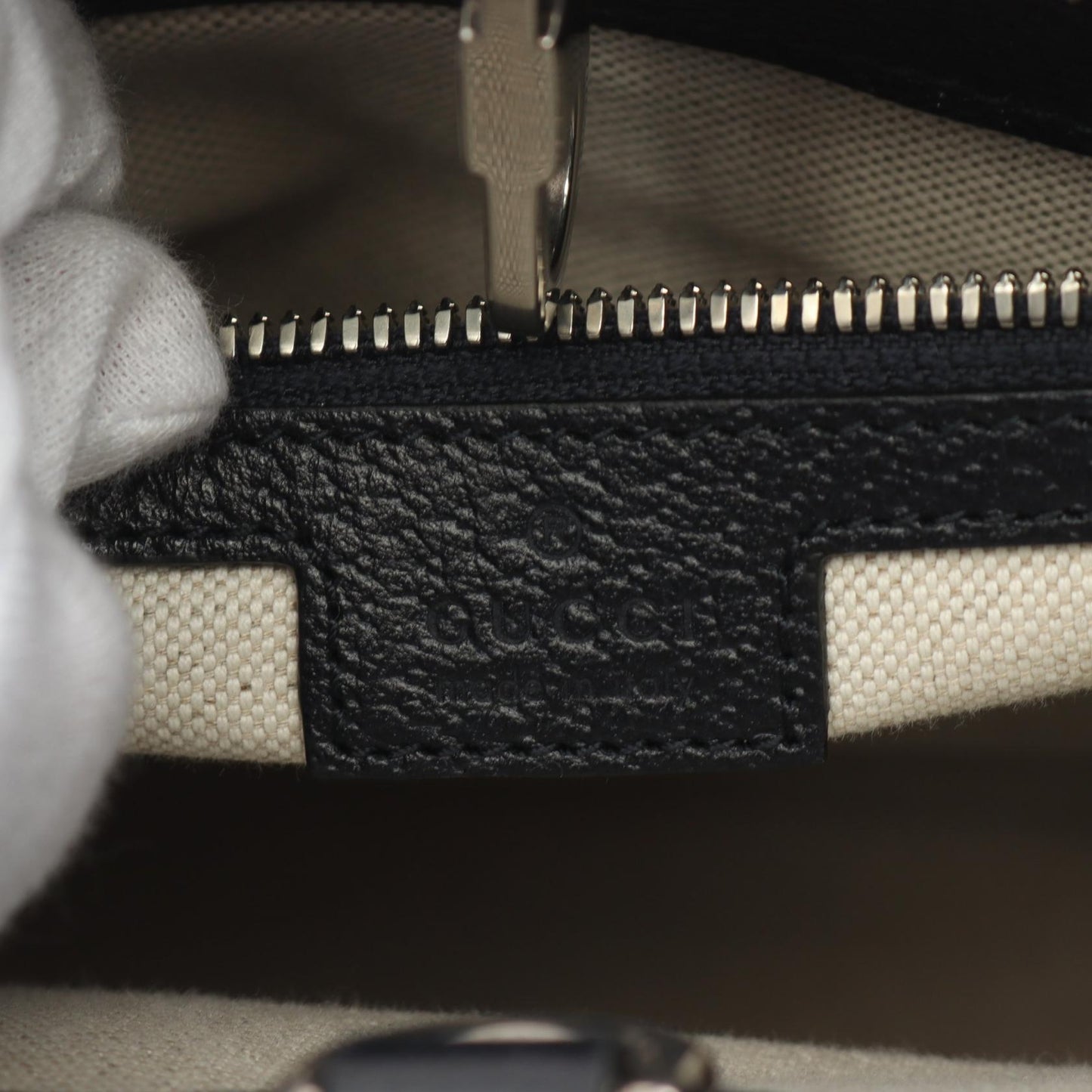 Gucci GG Supreme Tote Bag PVC Canvas Leather