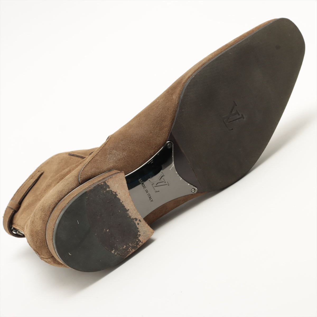 Louis Vuitton Sued Boots  Size Men Brown NI0141