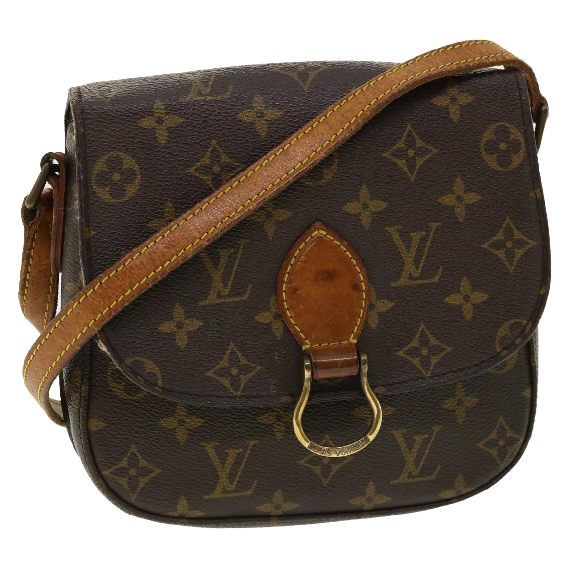 LOUIS VUITTON Monogram Saint Cloud MM Shoulder Bag M51243 LV 33039