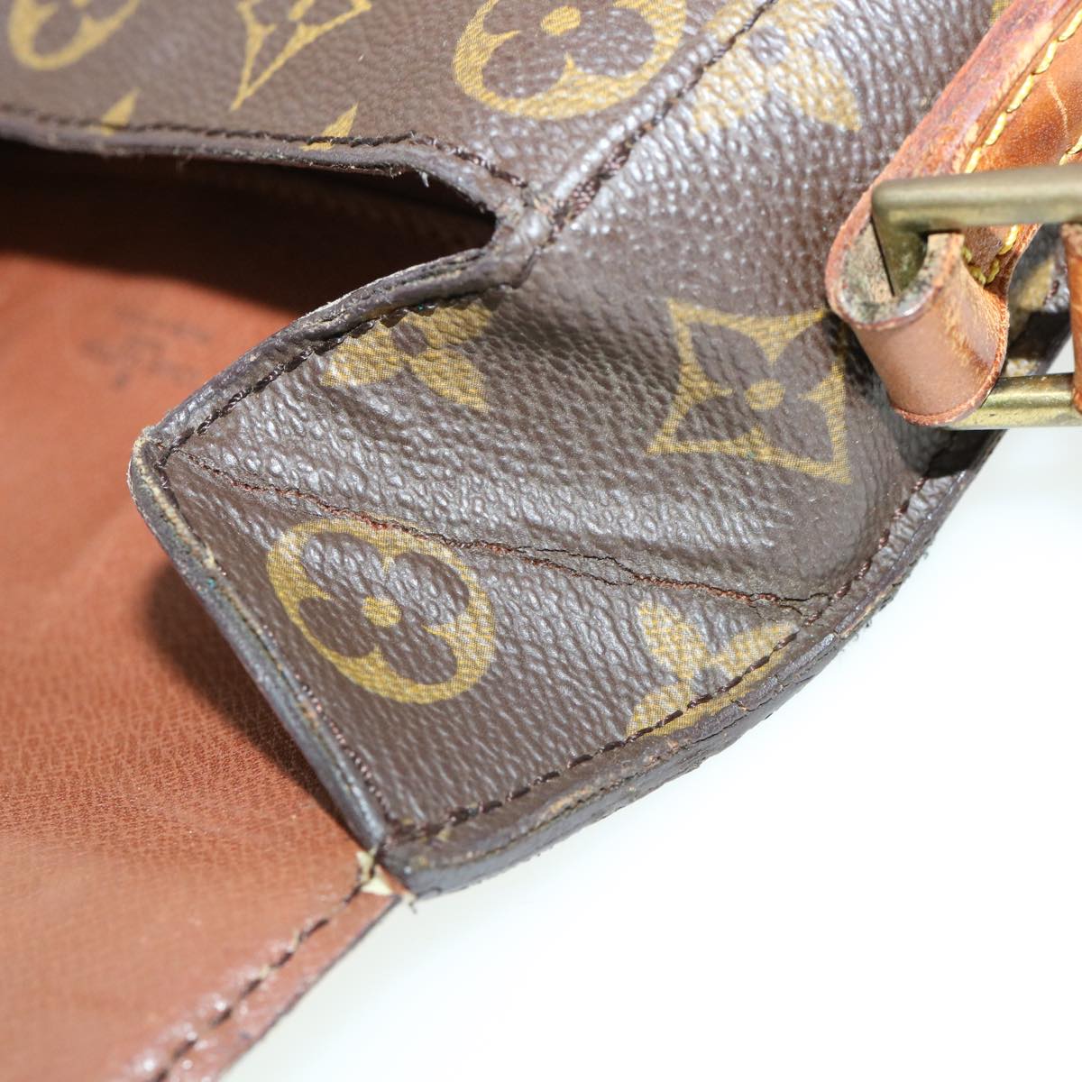 LOUIS VUITTON Monogram Saint Cloud MM Shoulder Bag M51243 LV 33039