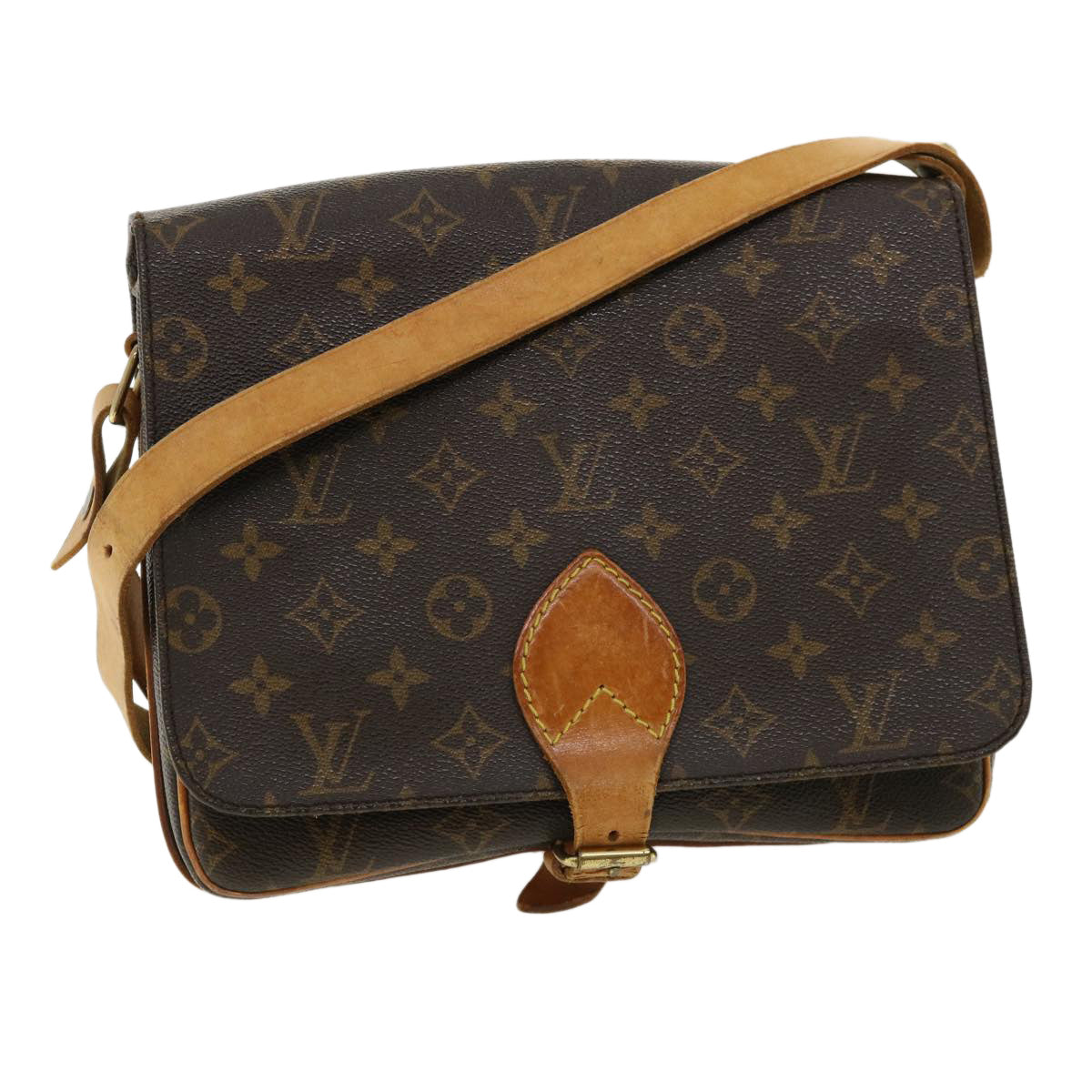 LOUIS VUITTON Monogram Cartouchiere GM Shoulder Bag M51252 LV 33083