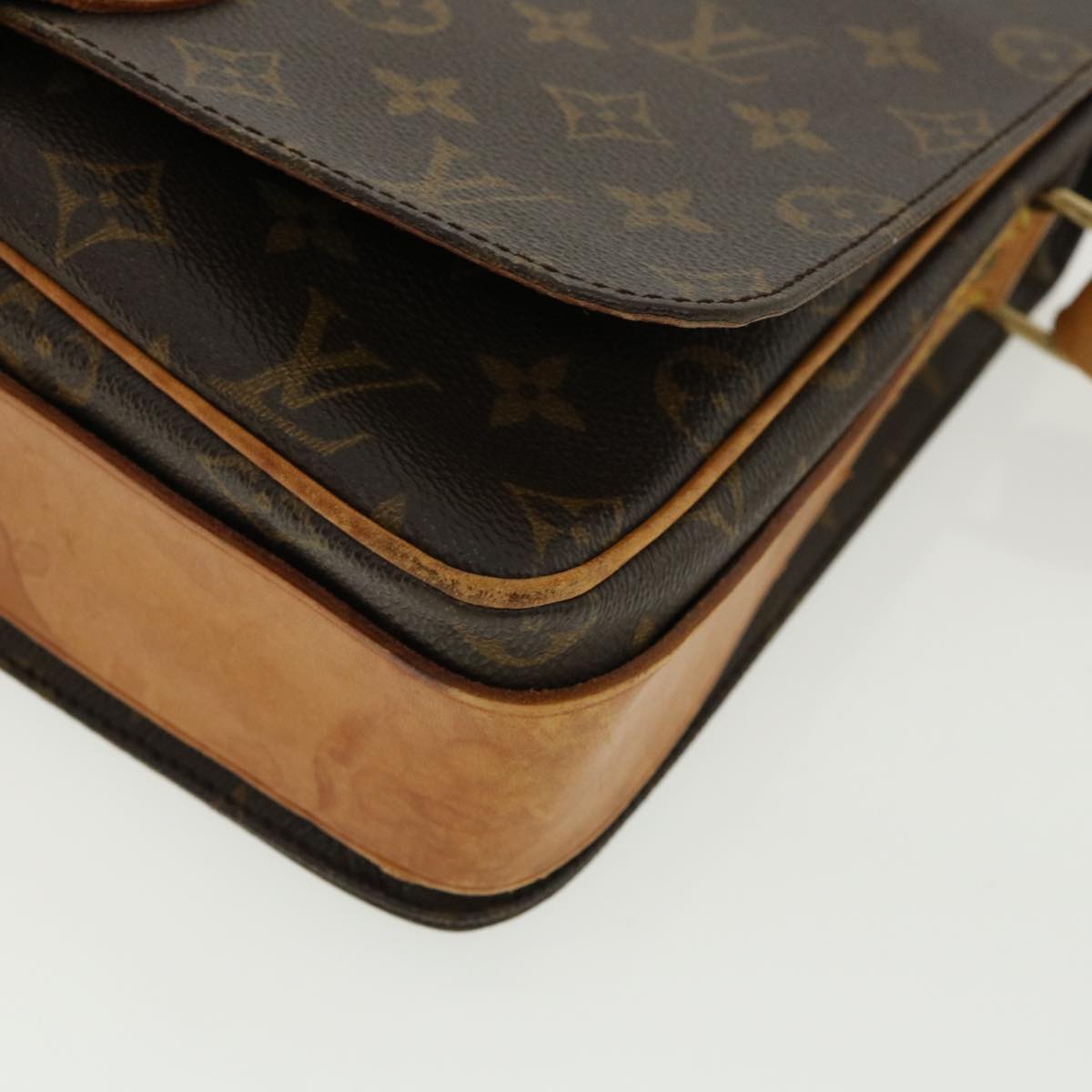 LOUIS VUITTON Monogram Cartouchiere GM Shoulder Bag M51252 LV 33083