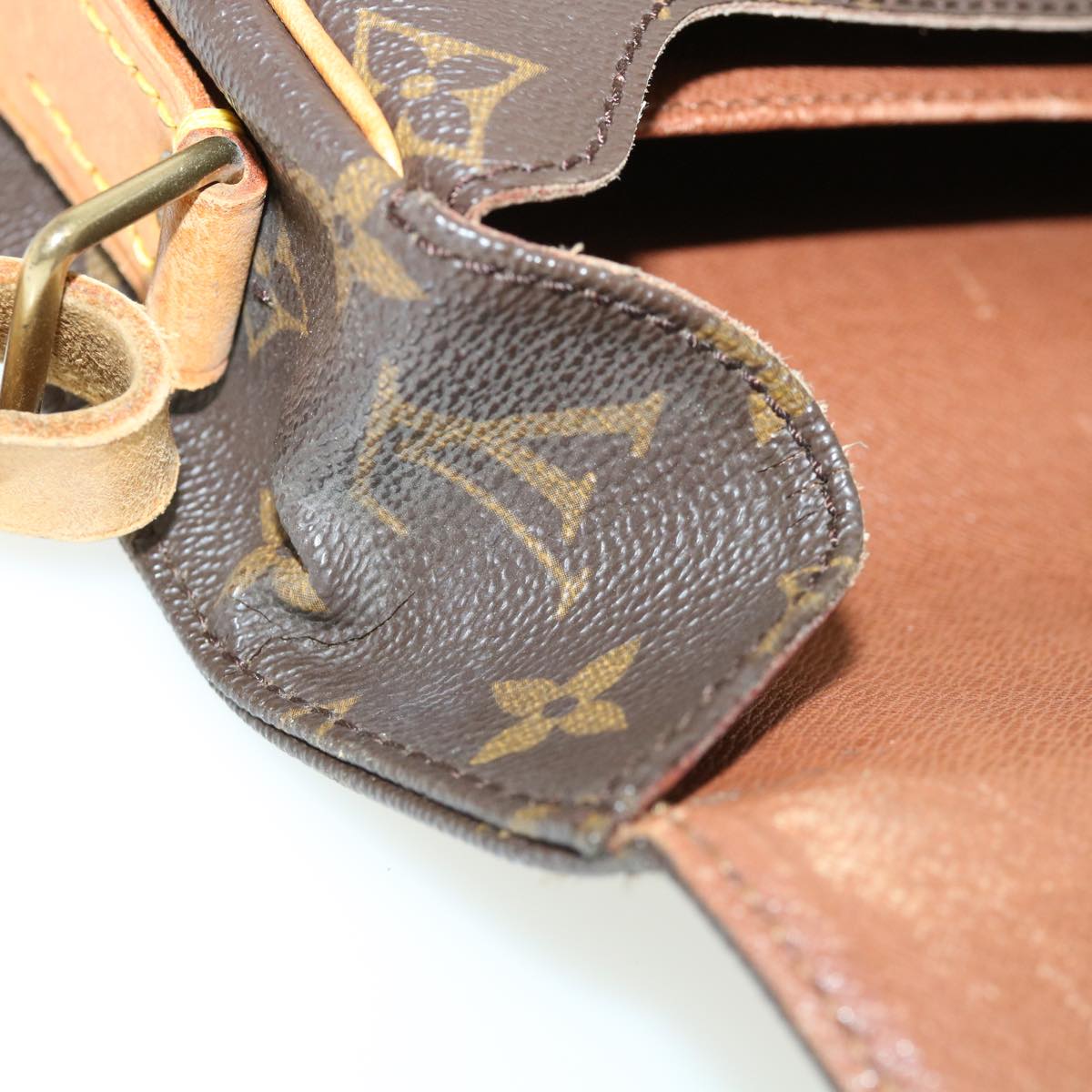 LOUIS VUITTON Monogram Cartouchiere GM Shoulder Bag M51252 LV 33083
