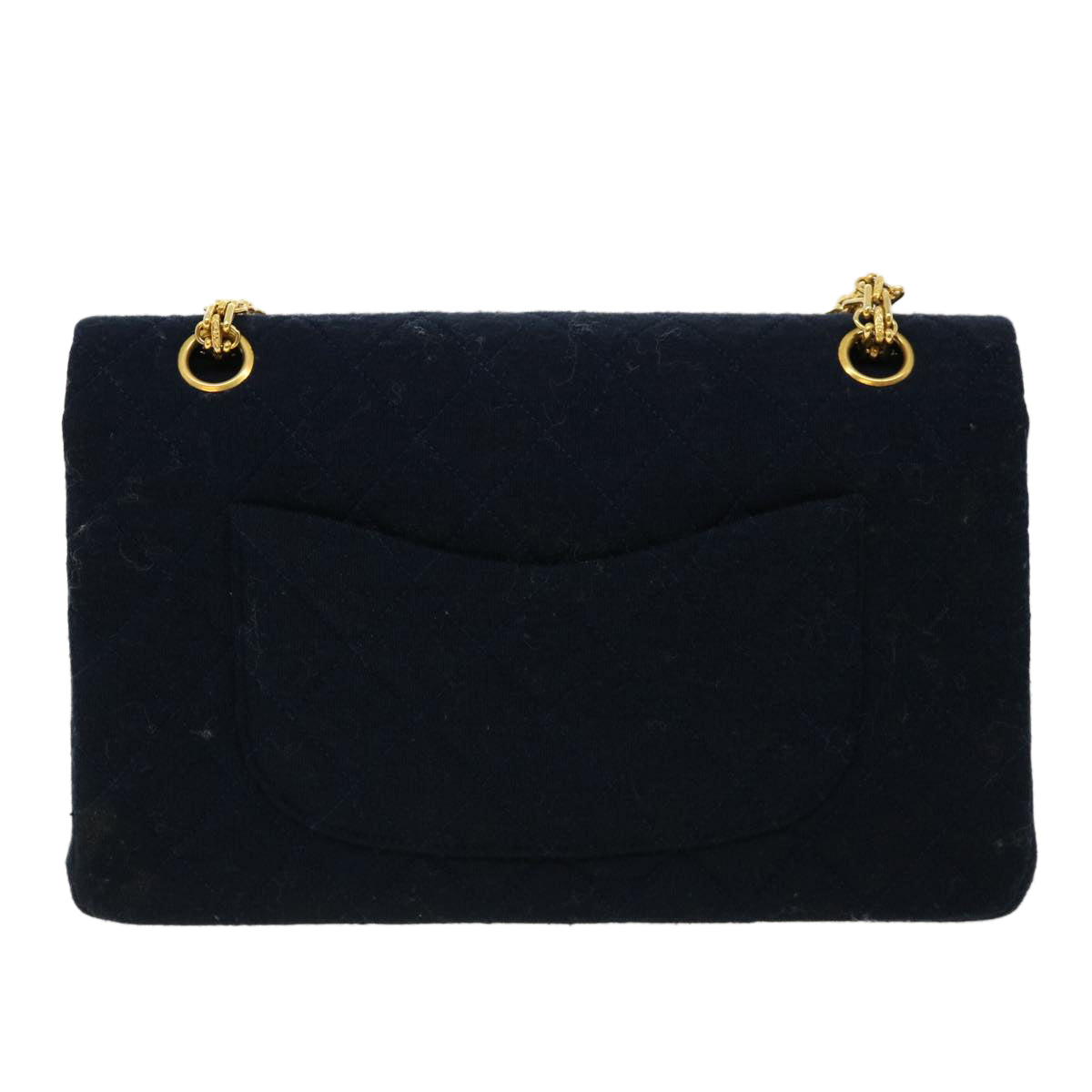 Luxury Chanel Matelasse 25 Shoulder Bag cotton Black CC  33162