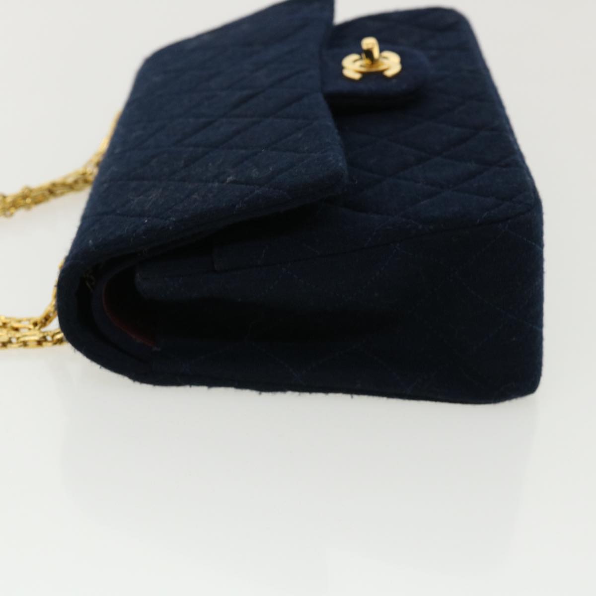 Luxury Chanel Matelasse 25 Shoulder Bag cotton Black CC  33162