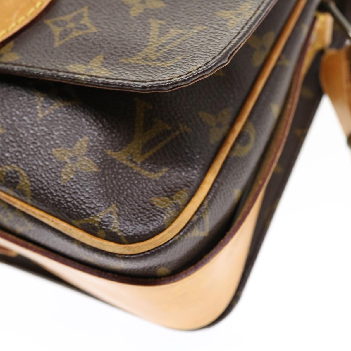 LOUIS VUITTON Monogram Cartouchiere MM Shoulder Bag M51253 LV 33248