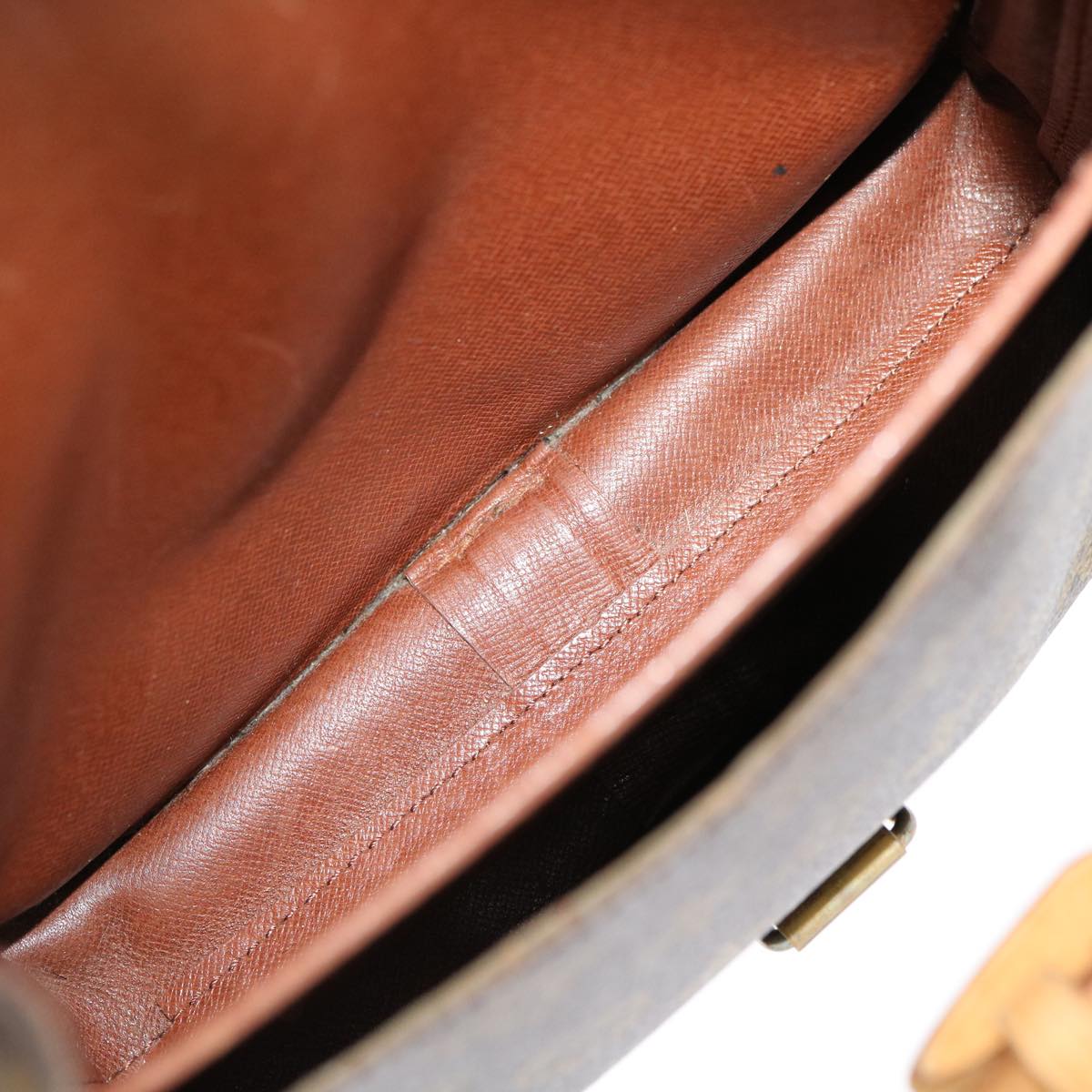 LOUIS VUITTON Monogram Cartouchiere MM Shoulder Bag M51253 LV 33248