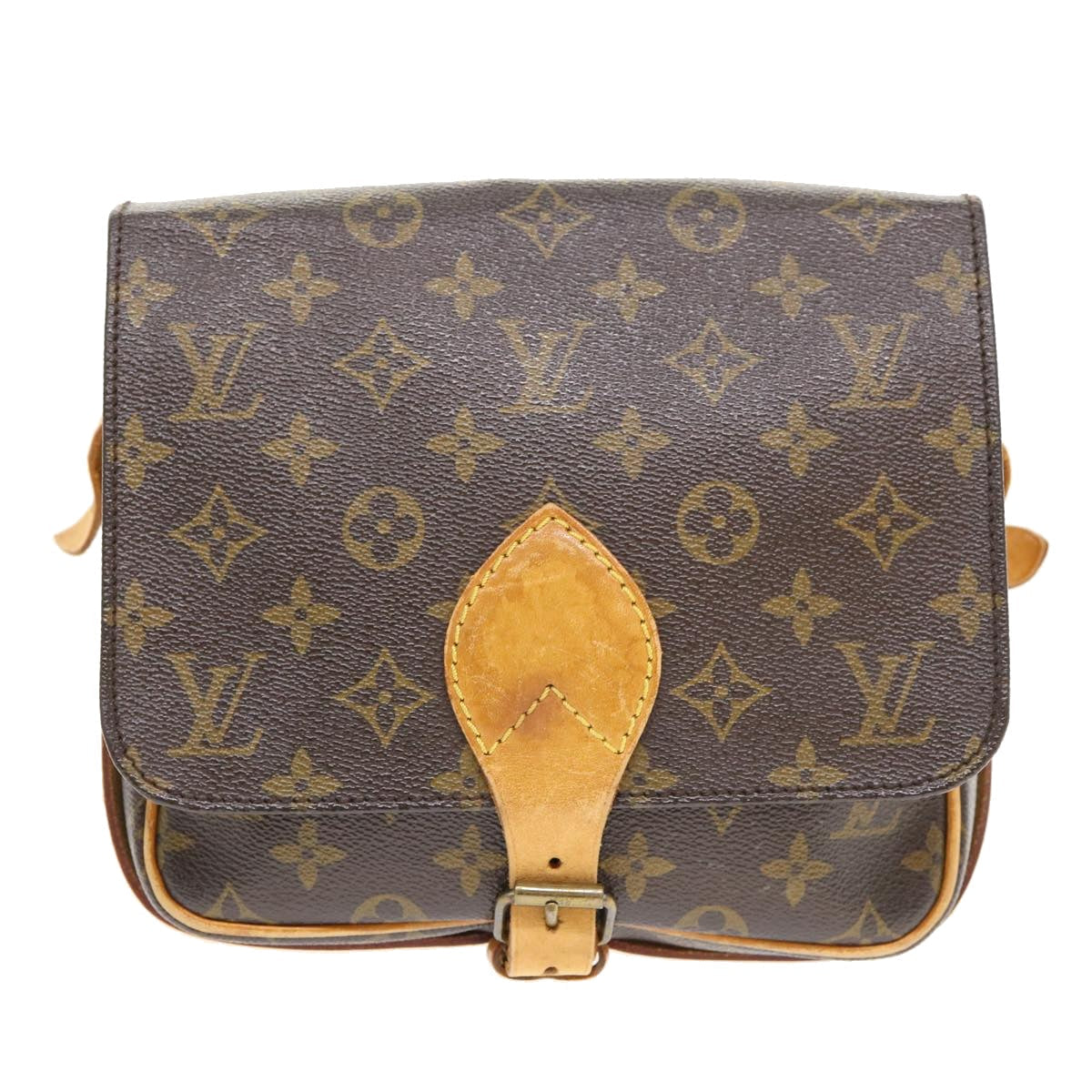 LOUIS VUITTON Monogram Cartouchiere MM Shoulder Bag M51253 LV 33248