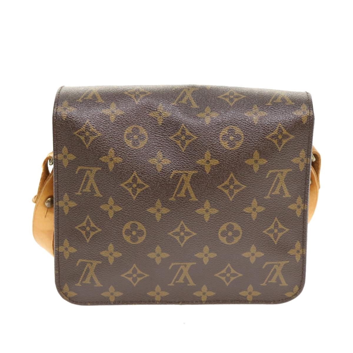 LOUIS VUITTON Monogram Cartouchiere MM Shoulder Bag M51253 LV 33248