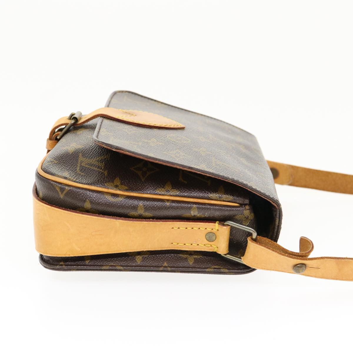 LOUIS VUITTON Monogram Cartouchiere MM Shoulder Bag M51253 LV 33248