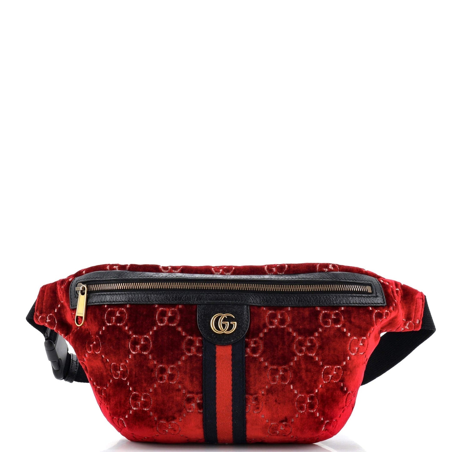Luxury Gucci Trending 2025 Ophidia Zip Belt Bag GG Velvet