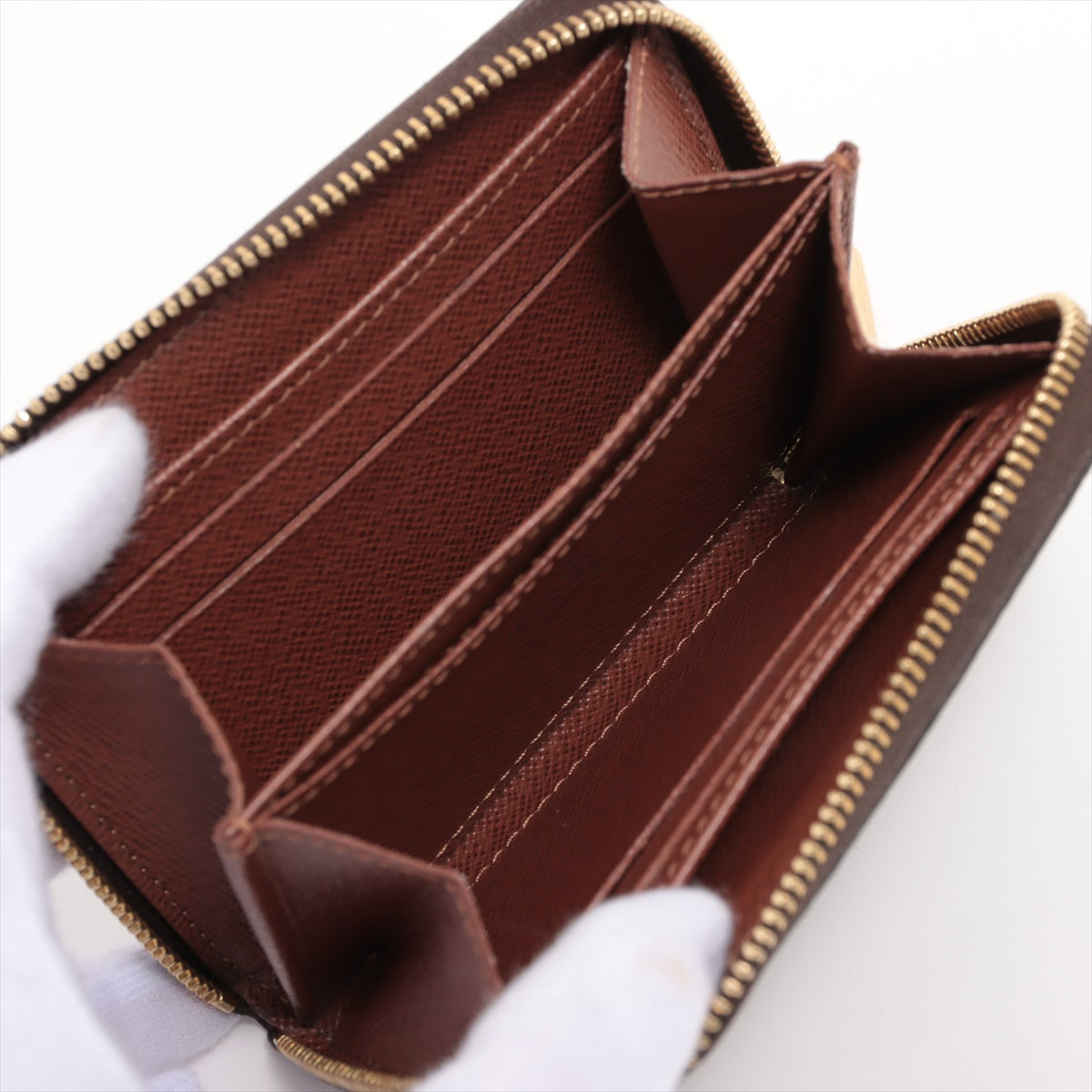 Louis Vuitton Monogram Zippyr Coin Impact M60067 Brown Coin Case