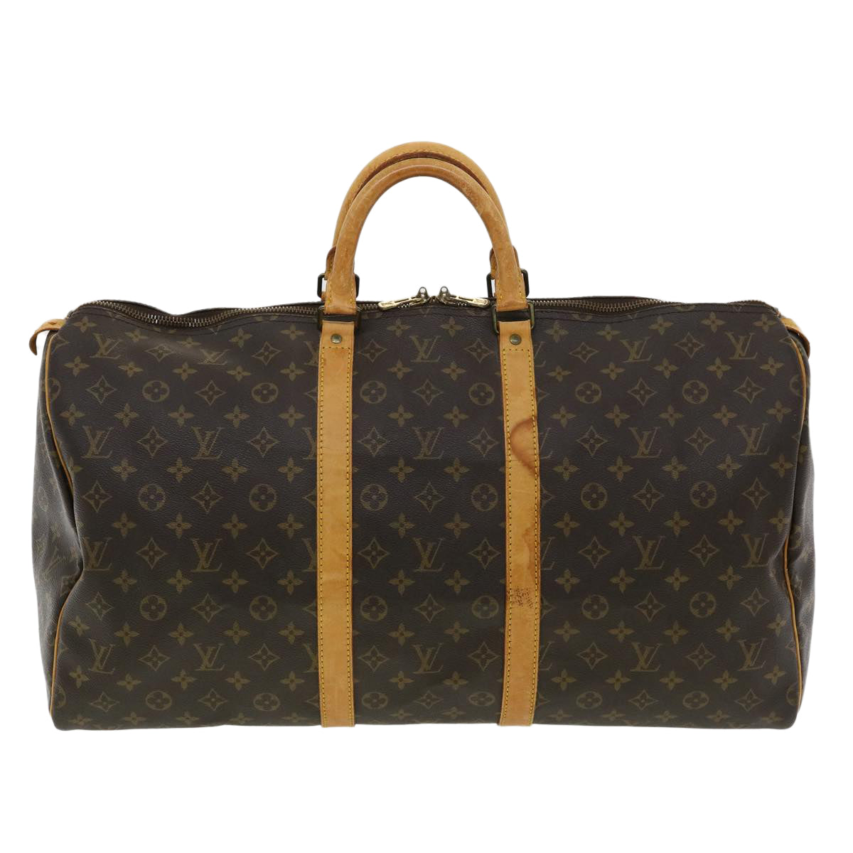 LOUIS VUITTON Monogram Keepall 55 Boston Bag M41424 LV 33412
