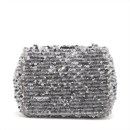 CHANEL COCOMARK SPANCOL X BEAS X LEADER SINGLE FLAP SINGLE CHAIN BAG SILVER SILVER GOLD TOOL AS4269  BIG TOOL SHOP