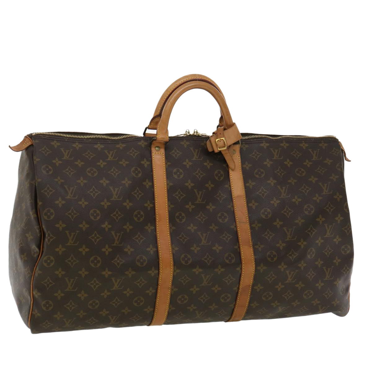 LOUIS VUITTON Monogram Keepall 60 Boston Bag M41422 LV 33419