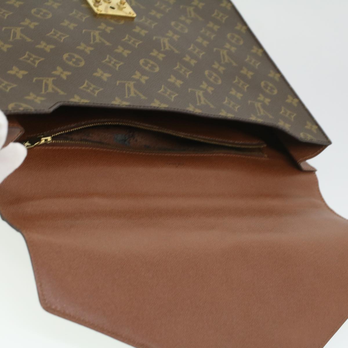 LOUIS VUITTON Monogram Porte Documents Bandouliere BusinessBag M53338 33458