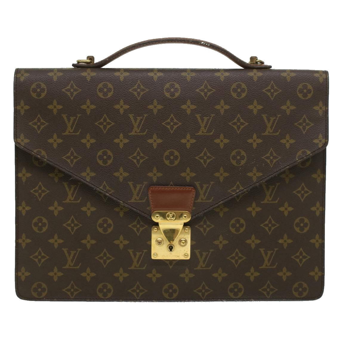 LOUIS VUITTON Monogram Porte Documents Bandouliere BusinessBag M53338 33458