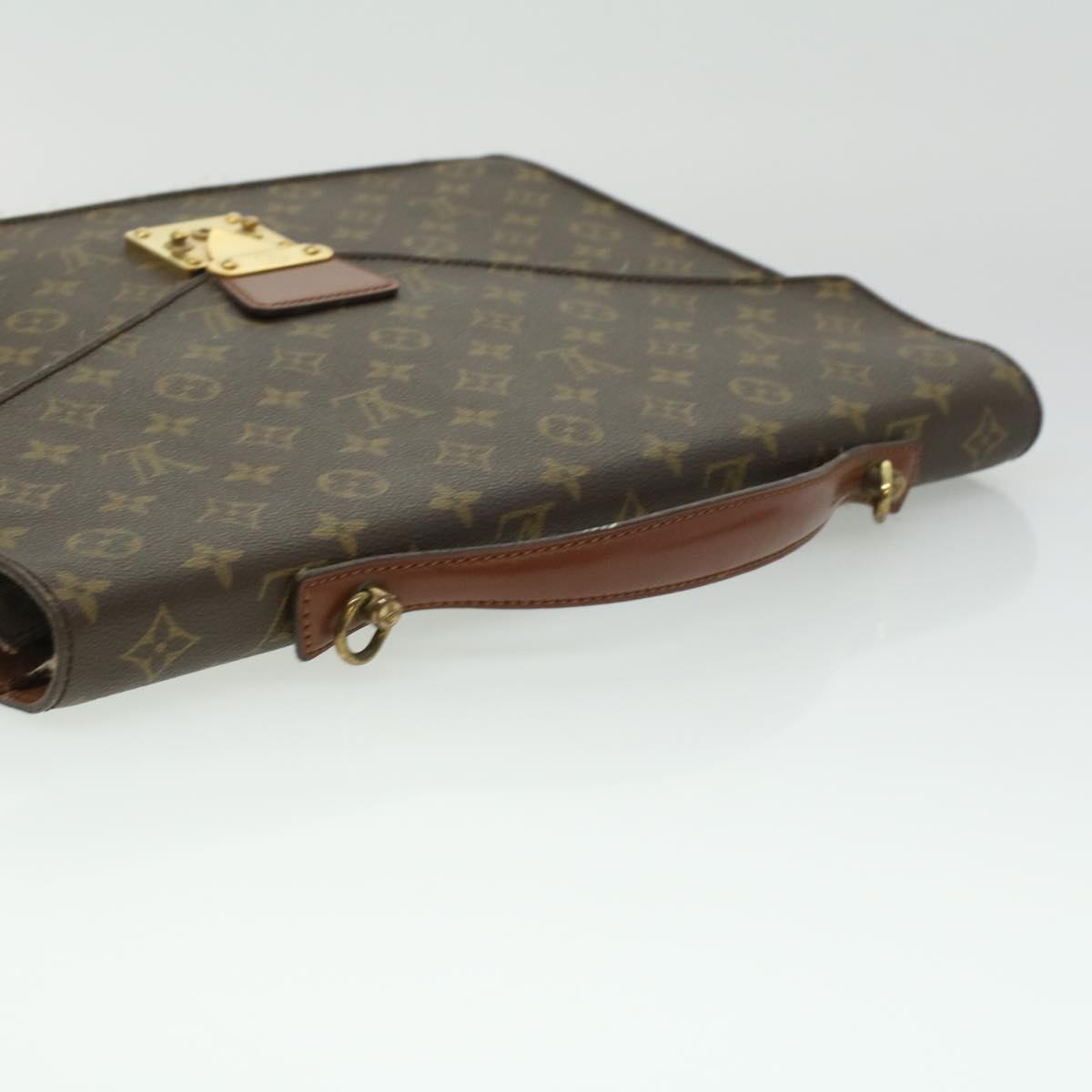 LOUIS VUITTON Monogram Porte Documents Bandouliere BusinessBag M53338 33458