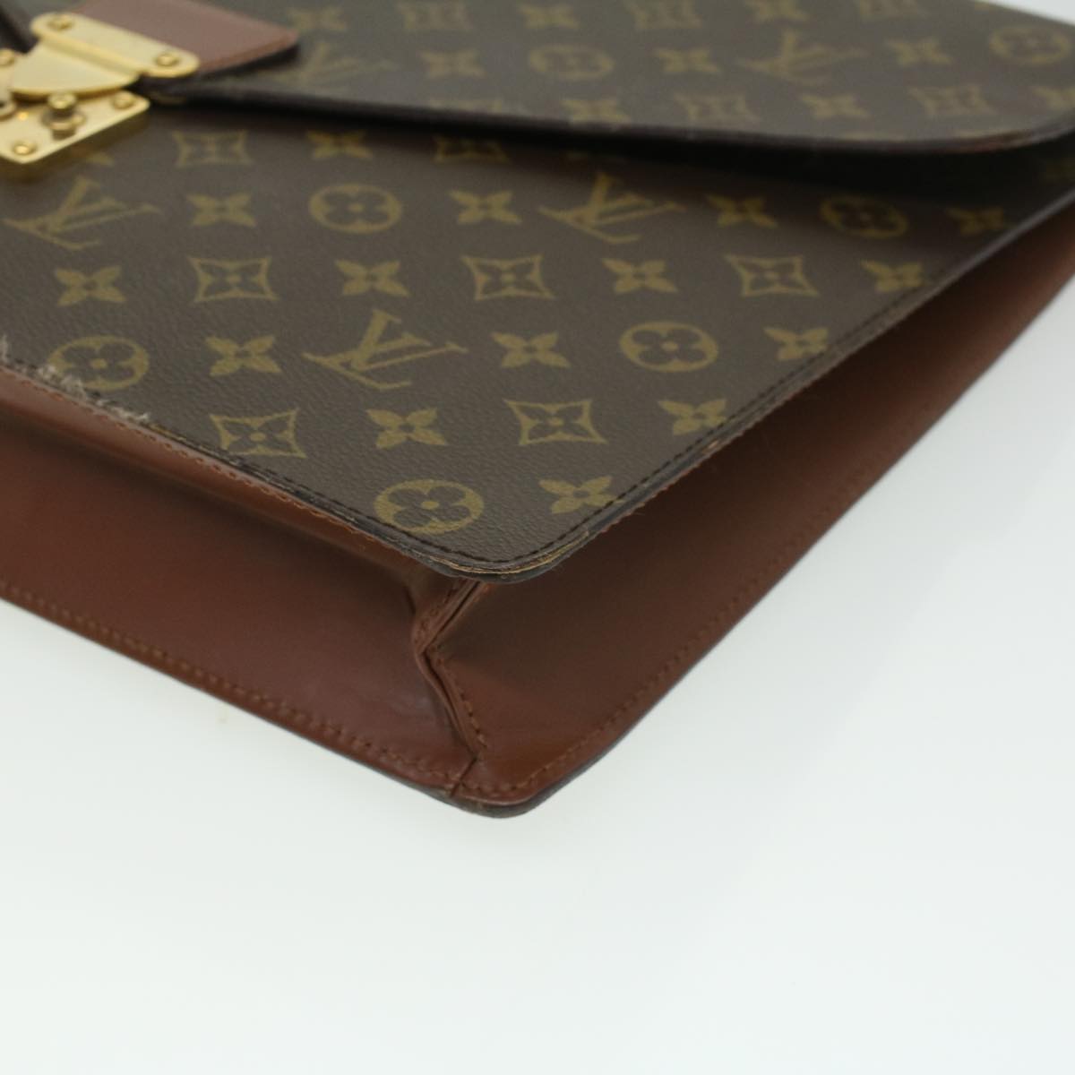 LOUIS VUITTON Monogram Porte Documents Bandouliere BusinessBag M53338 33458