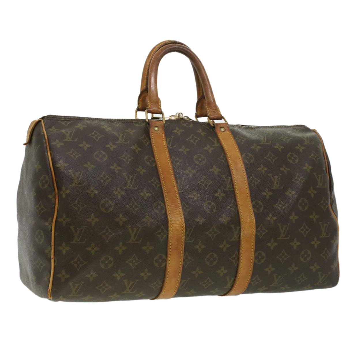 LOUIS VUITTON Monogram Keepall 45 Boston Bag M41428 LV 33582