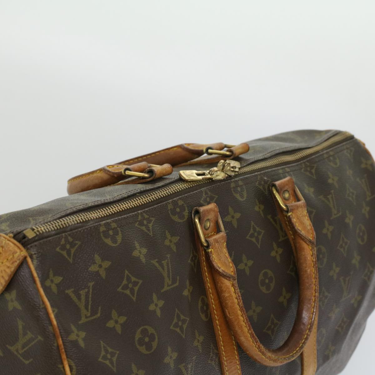 LOUIS VUITTON Monogram Keepall 45 Boston Bag M41428 LV 33582