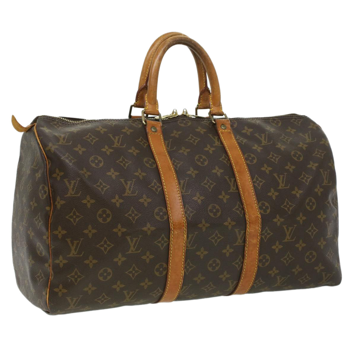 LOUIS VUITTON Monogram Keepall 45 Boston Bag M41428 LV 33584