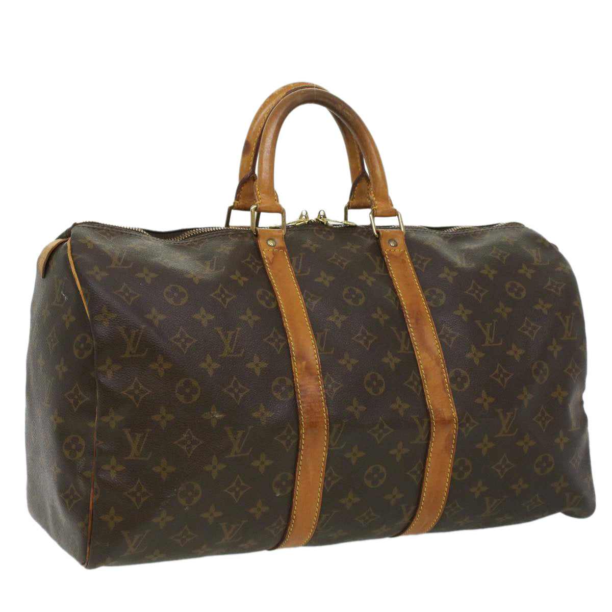 LOUIS VUITTON Monogram Keepall 45 Boston Bag M41428 LV 33585