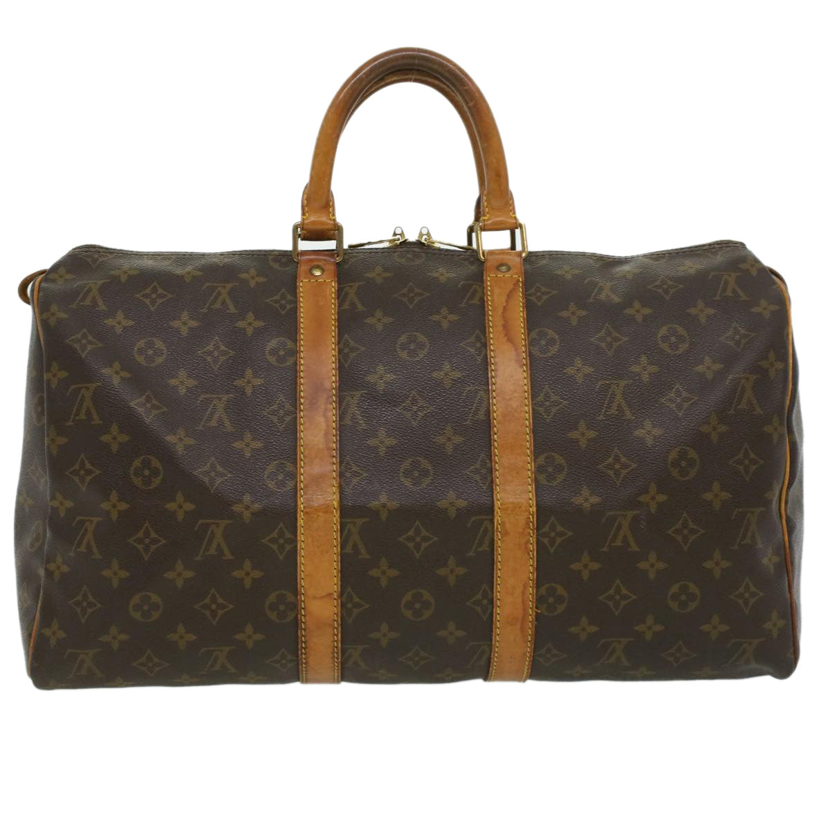 LOUIS VUITTON Monogram Keepall 45 Boston Bag M41428 LV 33585