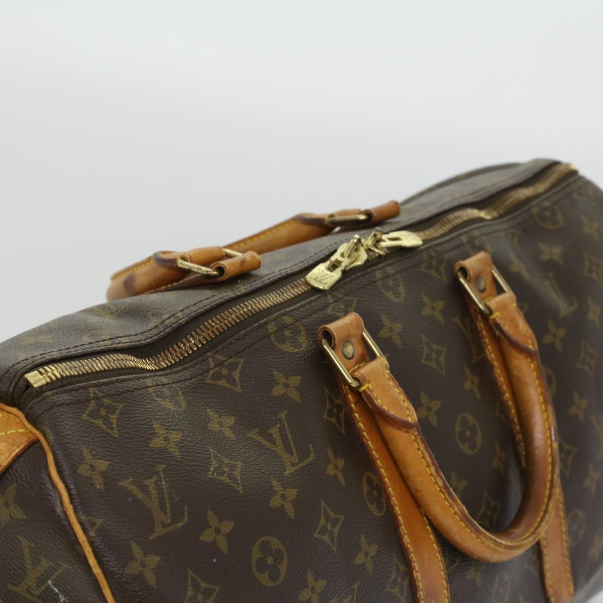 LOUIS VUITTON Monogram Keepall 45 Boston Bag M41428 LV 33585