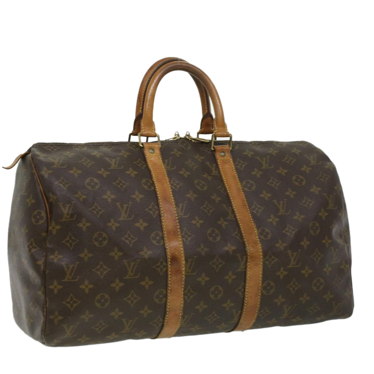 LOUIS VUITTON Monogram Keepall 45 Boston Bag M41428 LV 33586