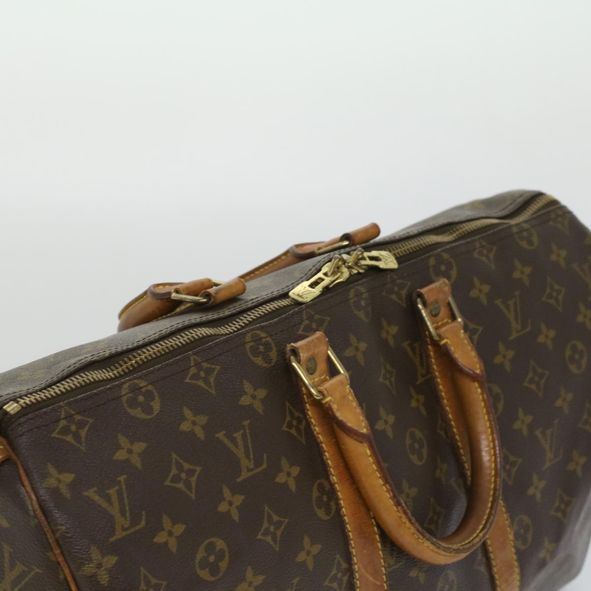 LOUIS VUITTON Monogram Keepall 45 Boston Bag M41428 LV 33586