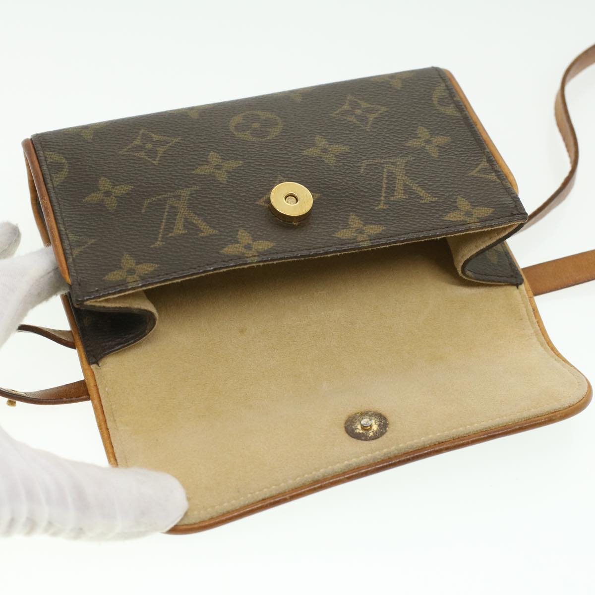 LOUIS VUITTON Monogram Pochette Florentine Waist Bag M51855 LV 33590