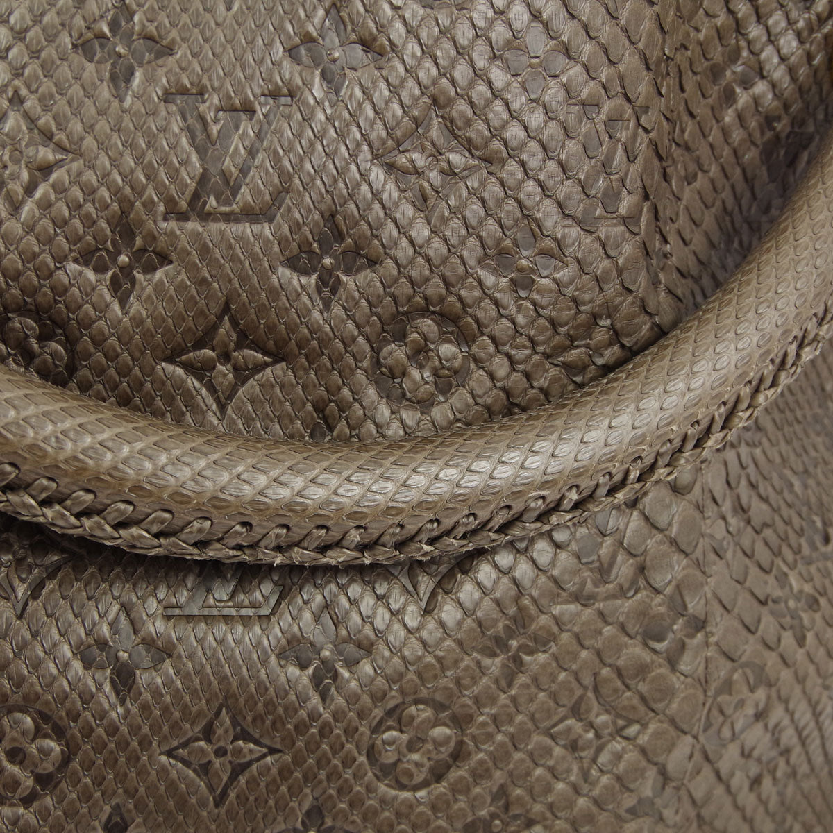 Louis Vuitton * 2010 Gris Monogram Exotic Artsy MM Hobo Handbag M90886