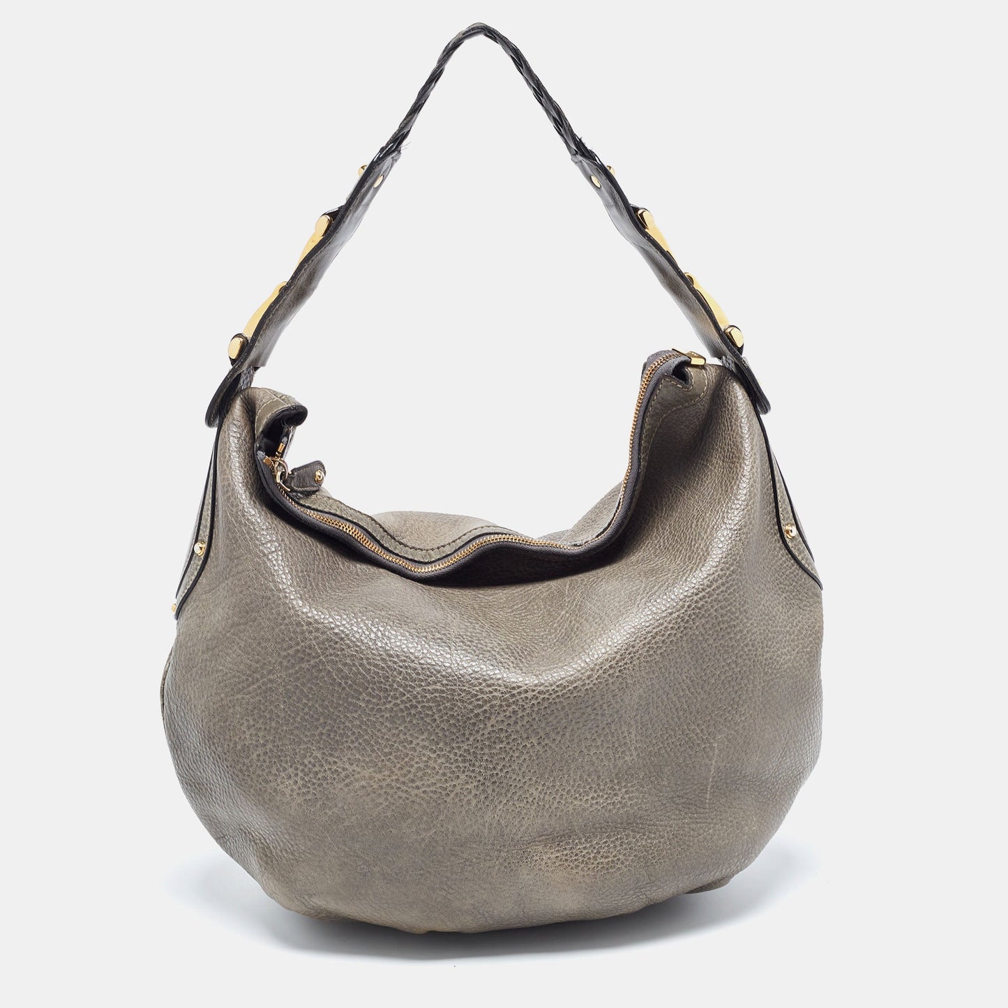 Luxury Gucci Trending 2025 Pale Green Leather Medium Pelham Hobo