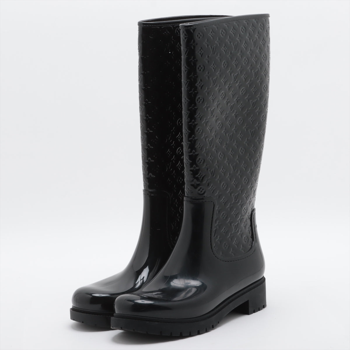 Louis Vuitton spr line rainbow boots 41 40 men black monogram mini right size difference  happy  shop