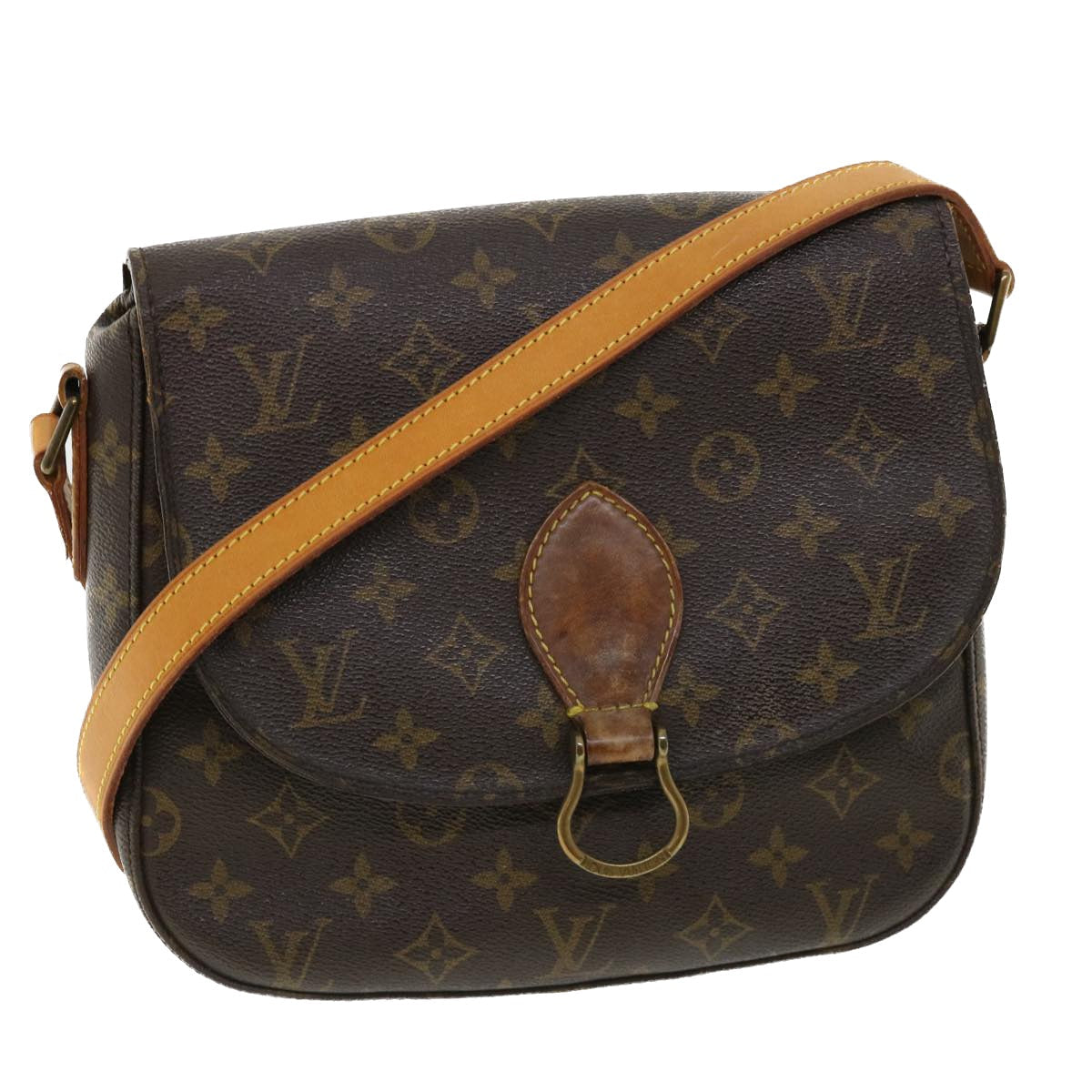 LOUIS VUITTON Monogram Saint Cloud GM Shoulder Bag M51242 LV 33745