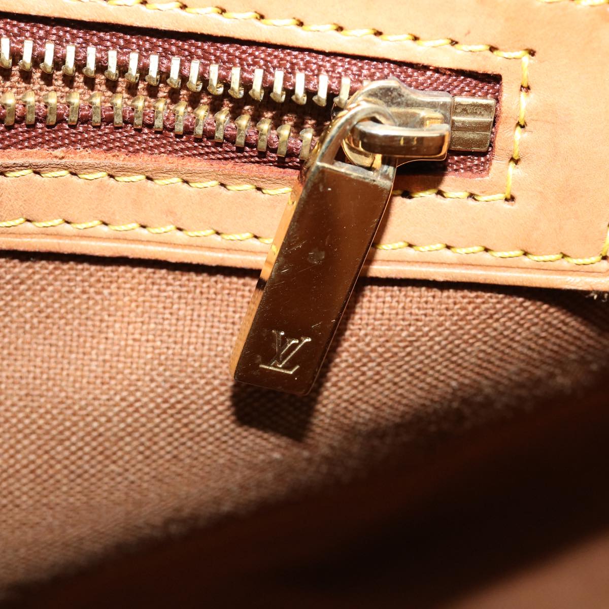 LOUIS VUITTON Monogram Cabas Piano Tote Bag M51148 LV 33780